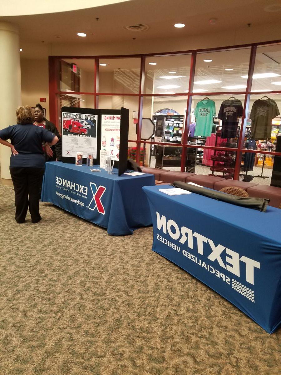 Textron and Exchange at the Augusta Technical College Career Fair 2018